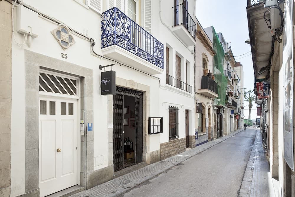 Sitges Group Blue And White Next To The Beach main